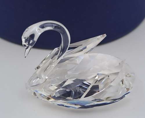 Swarovski Silver Crystal Swan 7633 NR 038 000 (Boxed with certificate) 30x36x25mm