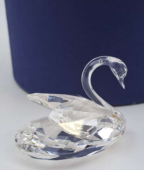 Swarovski Silver Crystal Swan 7633 NR 038 000 (Boxed with certificate) 30x36x25mm