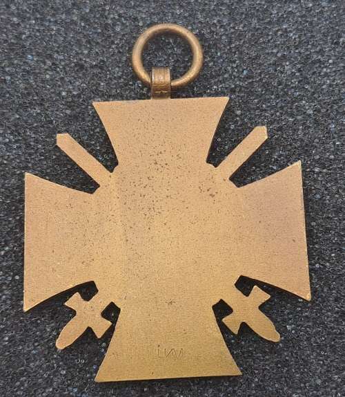 WW1 German Honour Cross of the World War 1914/1918, commonly known as the Hindenburg Cross medal