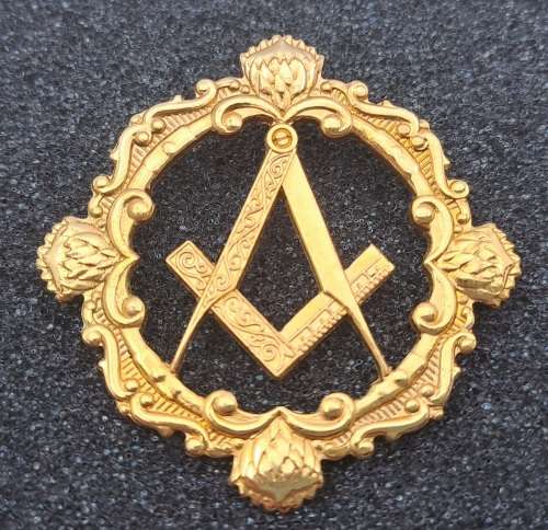 2 Masonic (free Mason ) Jewels 43x43mm