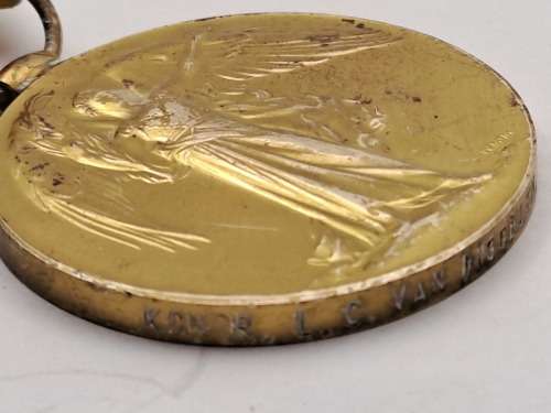 1914-1918  - WW1 The Great War of Civilisation Medal Engraved  -KONDR. L.C. VAN DIGGELEN Z.A.D.K