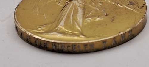 1914-1918  - WW1 The Great War of Civilisation Medal Engraved  -KONDR. L.C. VAN DIGGELEN Z.A.D.K