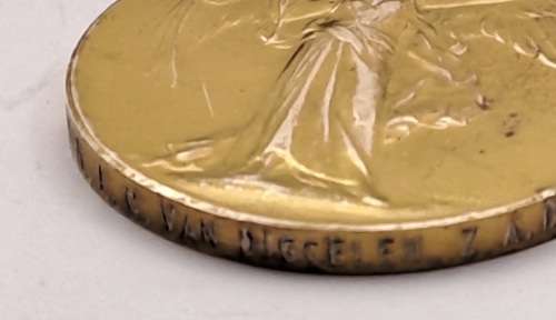 1914-1918  - WW1 The Great War of Civilisation Medal Engraved  -KONDR. L.C. VAN DIGGELEN Z.A.D.K