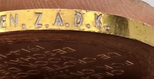 1914-1918  - WW1 The Great War of Civilisation Medal Engraved  -KONDR. L.C. VAN DIGGELEN Z.A.D.K