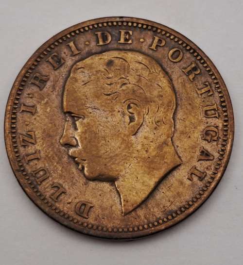 1883  Portugal 20 Réis - Luíz I- Bronze Coin