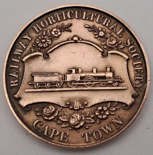 1921 Railway Horticultural society Capetown Bowling medal  awarded to H.Tiffin 29mm