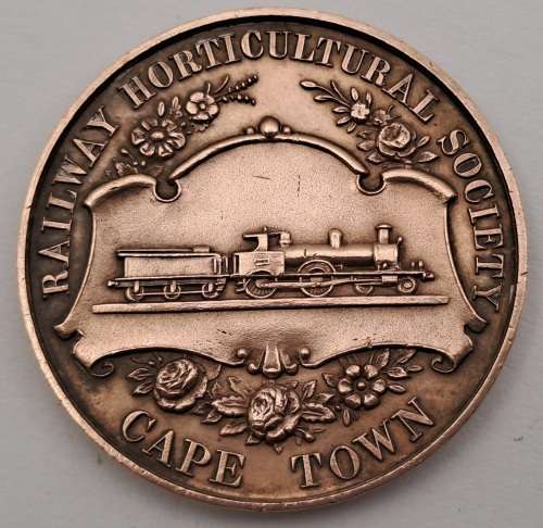 1921 Railway Horticultural society Capetown Bowling medal  awarded to H.Tiffin 29mm