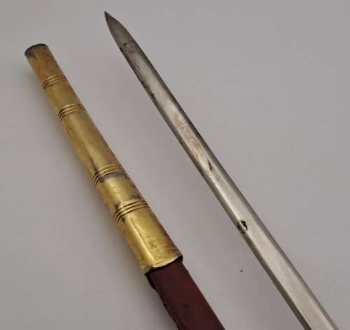 Antique/ Vintage Toye Kenning and Spencer ceremonial Masonic sword in Red scabbard (Toledo Spain)