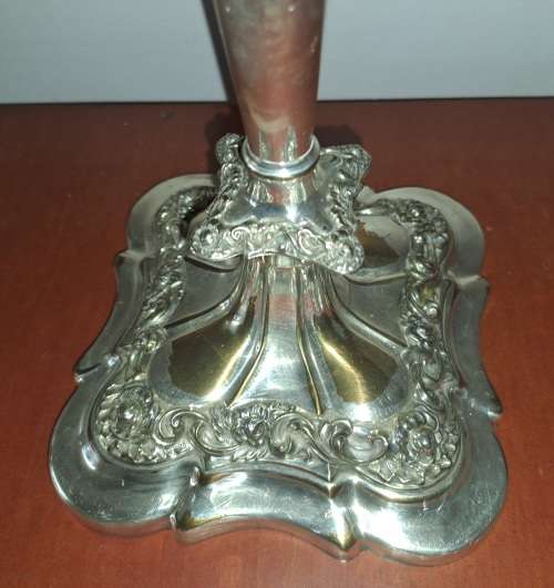 Large  Antique/ Vintage silver Plated 3 Tier Candleabra 375mmx355mm