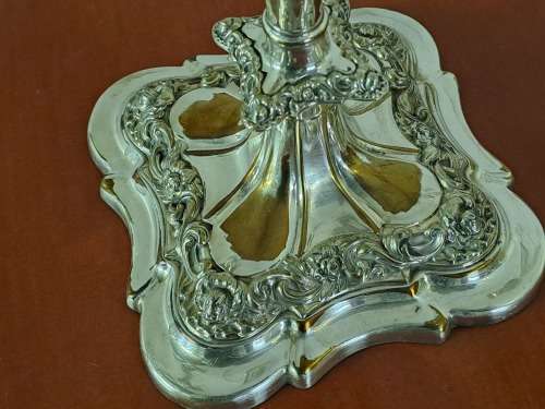 Large  Antique/ Vintage silver Plated 3 Tier Candleabra 375mmx355mm