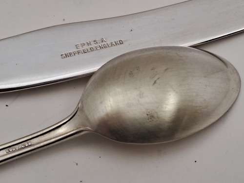 3pc Vintage Silver plated EPNS. A Childrens First Cutlery set -Sheffield England Rd872589