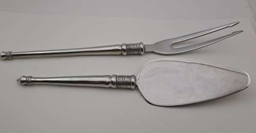 Designer Cake Lifter (265mm) and fork (312mm) by Diana Carmichael