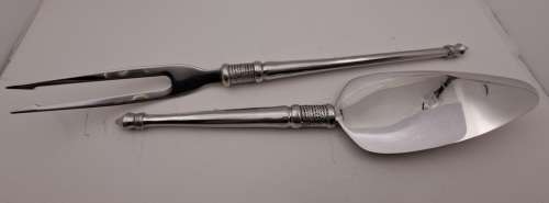 Designer Cake Lifter (265mm) and fork (312mm) by Diana Carmichael
