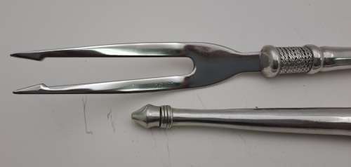 Designer Cake Lifter (265mm) and fork (312mm) by Diana Carmichael