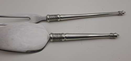 Designer Cake Lifter (265mm) and fork (312mm) by Diana Carmichael