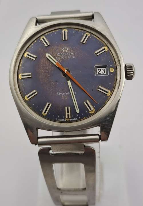 Vintage Mens Omega Geneve automatic watch 565 movement -NOT WORKING- No Lens,Grown not turning
