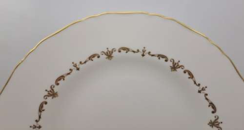Vintage Royal Worcester Fine Bone China GOLD CHANTILLY Plate 233mm
