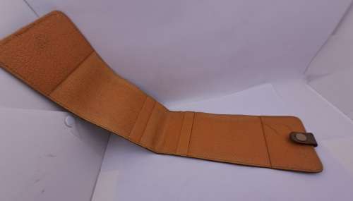 Vintage Genuine Ostrich Leather Cheque Book Holder 92x44mm