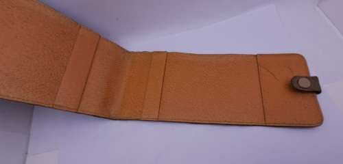 Vintage Genuine Ostrich Leather Cheque Book Holder 92x44mm