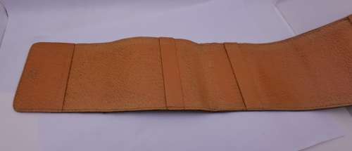 Vintage Genuine Ostrich Leather Cheque Book Holder 92x44mm
