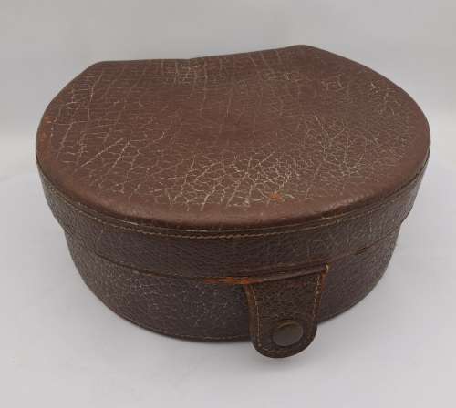 Antique Genuine Leather Colar Box 70x180mm (stain on Inside)