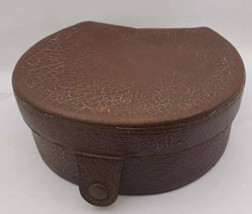 Antique Genuine Leather Colar Box 70x180mm (stain on Inside)