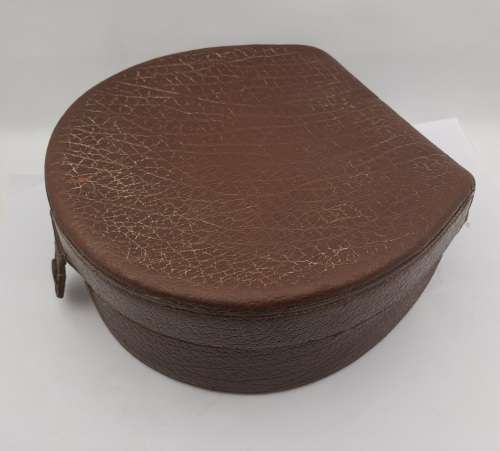 Antique Genuine Leather Colar Box 70x180mm (stain on Inside)