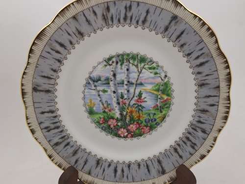 Vintage Royal Albert SILVER BIRCH Tea Trio Bone China England (3 Available)