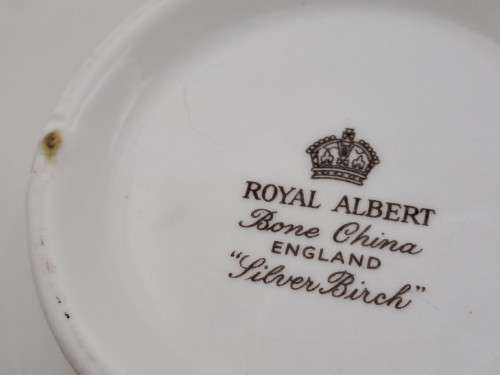 Vintage Royal Albert SILVER BIRCH Tea Creamer Bone China England 100x122x80mm