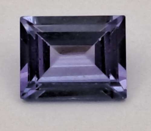 E.G.L Certified 0,907ct Natural Tanzanite -Baguette-Blue-Violet,Eye Clean,-full report -in Capsule