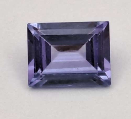 E.G.L Certified 0,907ct Natural Tanzanite -Baguette-Blue-Violet,Eye Clean,-full report -in Capsule