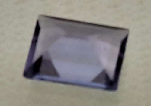 E.G.L Certified 0,907ct Natural Tanzanite -Baguette-Blue-Violet,Eye Clean,-full report -in Capsule