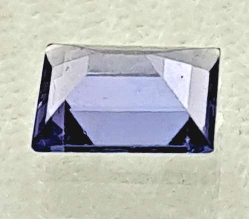E.G.L Certified 0,907ct Natural Tanzanite -Baguette-Blue-Violet,Eye Clean,-full report -in Capsule