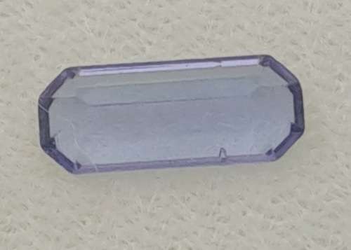 E.G.L Certified 0,654ct Natural Tanzanite -Emerald-Blue-Violet,Light,-full report -in Capsule