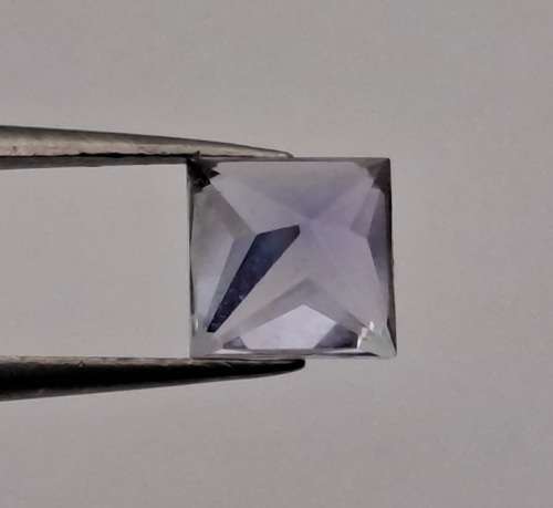 E.G.L Certified 1,526 ct Natural Tanzanite -Princess-Blue-Violet,-full report -in Capsule