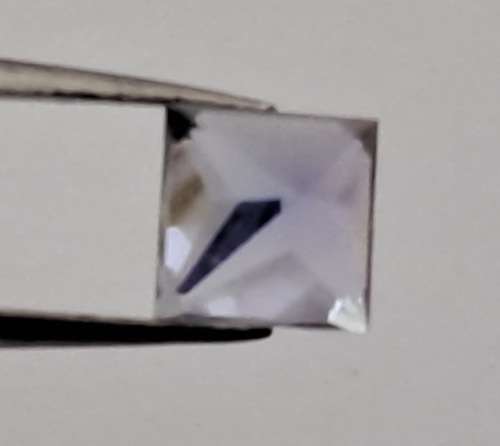 E.G.L Certified 1,526 ct Natural Tanzanite -Princess-Blue-Violet,-full report -in Capsule