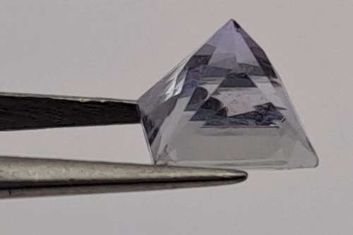 E.G.L Certified 1,526 ct Natural Tanzanite -Princess-Blue-Violet,-full report -in Capsule