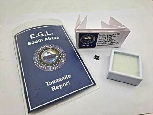 E.G.L Certified 1,860 ct Natural Tanzanite -Emerald-Blue-Violet/green,-full report -in Capsule