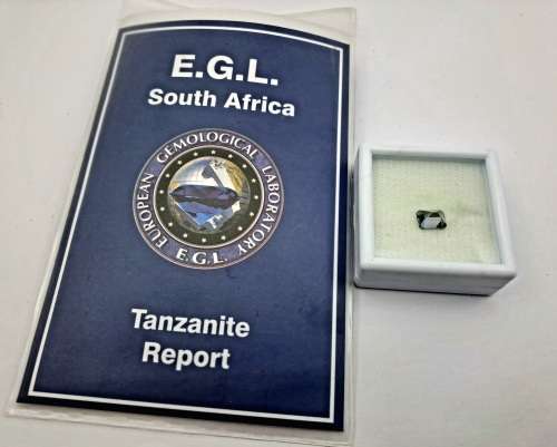 E.G.L Certified 1,860 ct Natural Tanzanite -Emerald-Blue-Violet/green,-full report -in Capsule