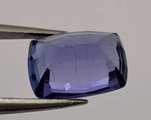 E.G.L Certified 1,330 ct Natural Tanzanite -Cushion -Blue-Violet Vivid AAA,-full report -in Capsule