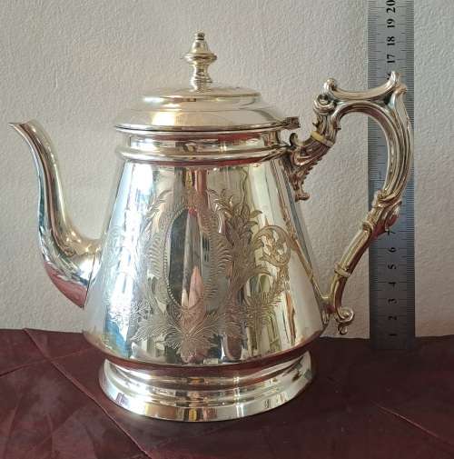 Antique/Vintage  Elkington & Co Silver Plated Tea pot,Coffee pot,creamer and Sugar pot