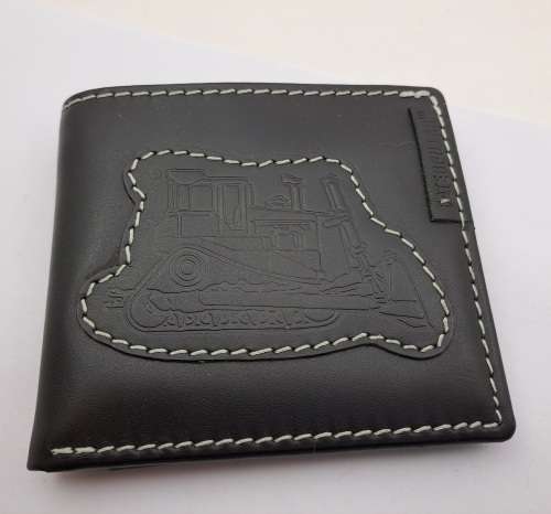 Unused Vintage Caterpillar Mens Leather Wallet 110mmx95mm(when closed)