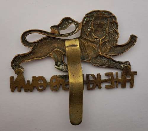 WW2 Kings Own Royal Lancaster Kings Own Royal Lancaster Regiment King`s Cap Badge