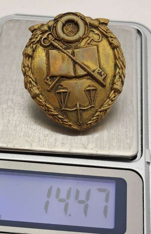 Vintage S.A. Prison Service cap badge 39x33mm