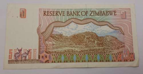 1997 Zimbabwe 5 Dollars