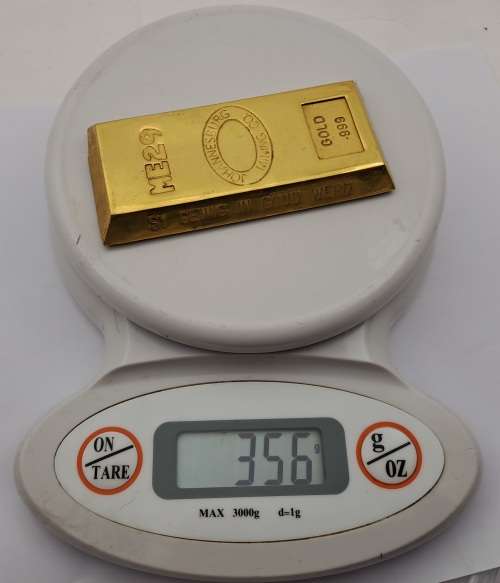 Collectable  .999 Gold Bar (Gold Plated) presented by JHB Mining Co. No ME29 -see description