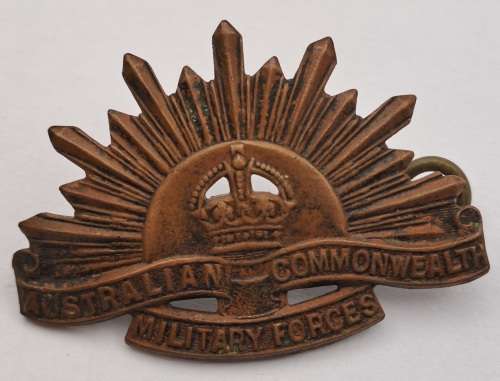 Vintage Australian Commonwealth Military Forces Badge 40x28mm