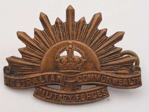 Vintage Australian Commonwealth Military Forces Badge 40x28mm
