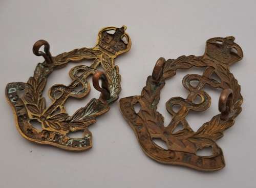 2 WW2 SA Medical Corps badges 42x31mm
