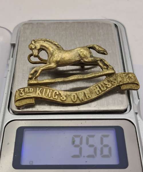 3rd Kings own Hussars badge 55x32mm